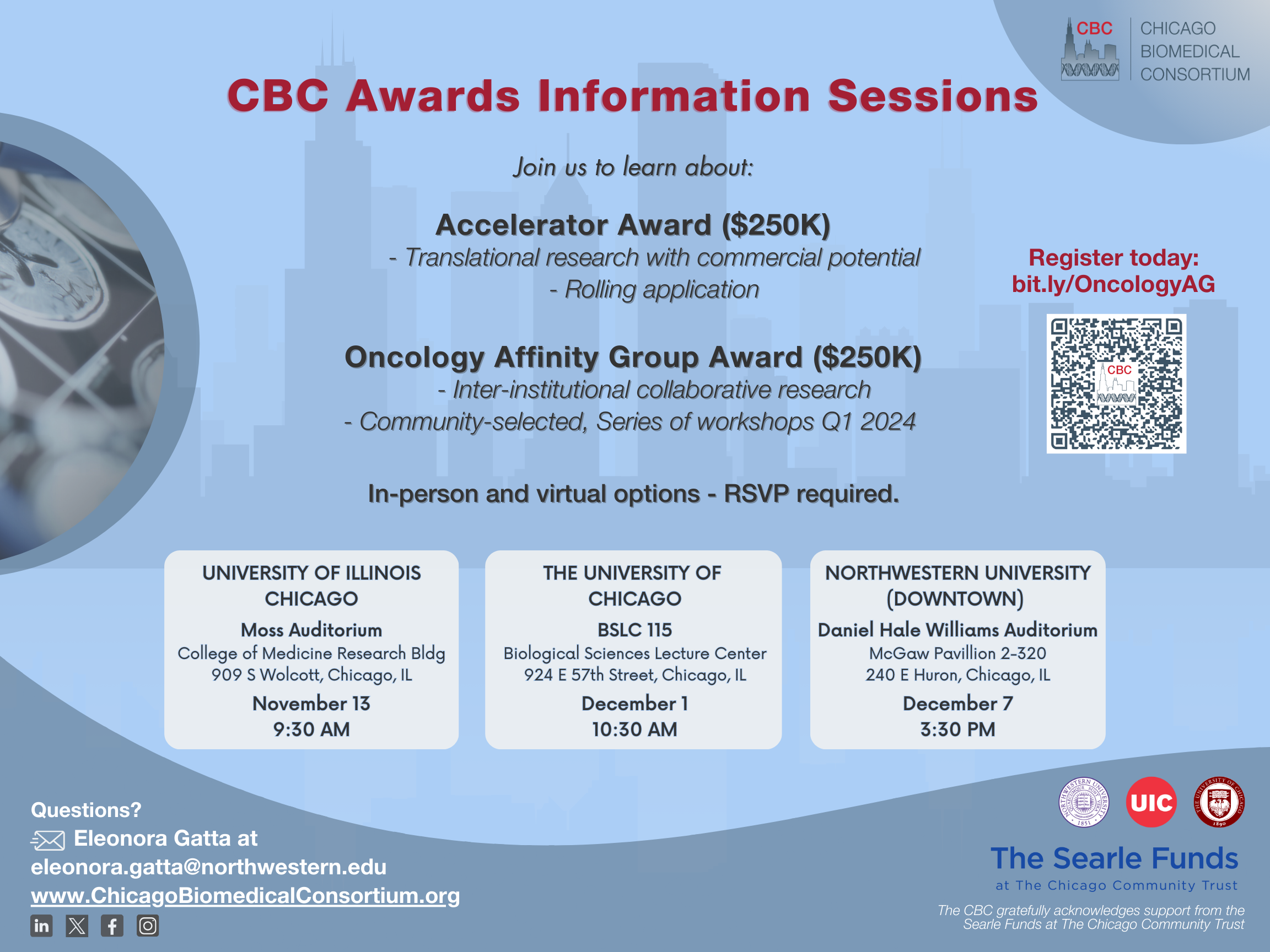 CBC Awards Informational Sessions Flyer