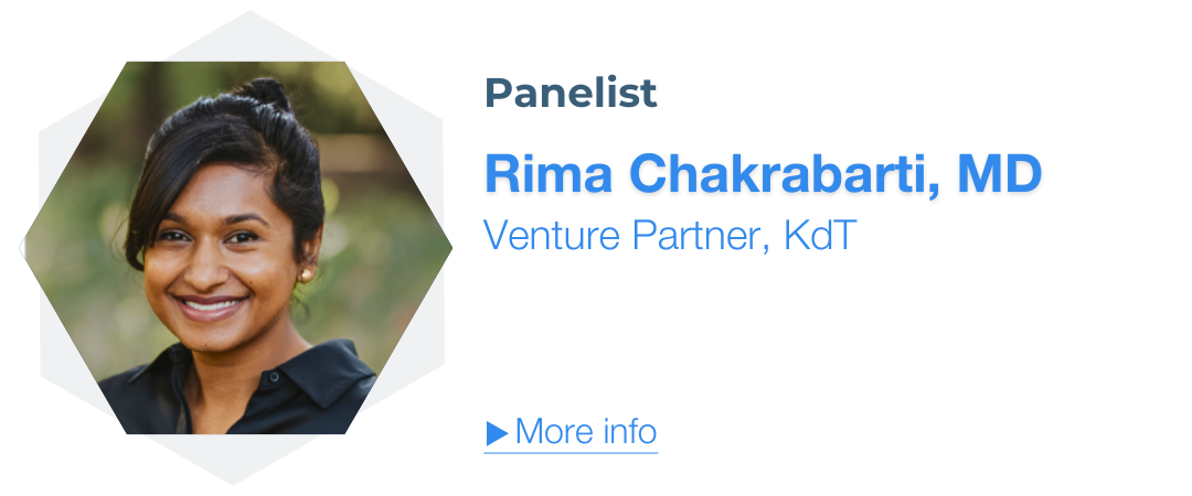 Rima Chakrabarti, MD, Venture Partner, KdT